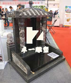 豪华石雕墓碑黑色墓碑