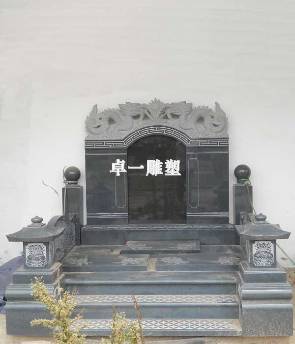 黑色石雕墓碑工程